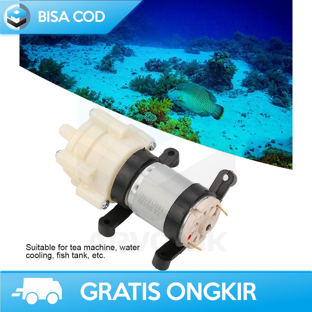 POMPA AIR AQUARIUM MINI FILTER CELUP - AERATOR AKUARIUM MINI MURAH 12V