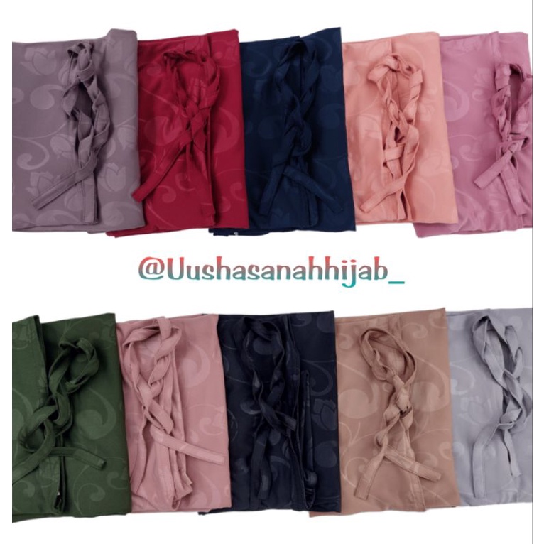 [Ori Fals] MARIAM••hijab bergo tali••hijab Jersey instan tulip 3d