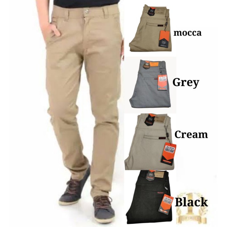 Chino Pants / Celana Chinos Basic Pria MC HUGO Original