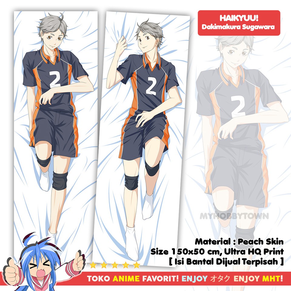 Sarung Bantal Anime Dakimakura Haikyuu : Sugawara Koushi Karasuno