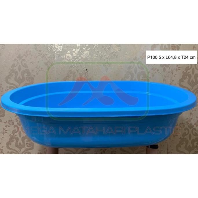 Kolam Bak Ikan Kura Turtle Tortoise Fishpond Serbaguna Biru