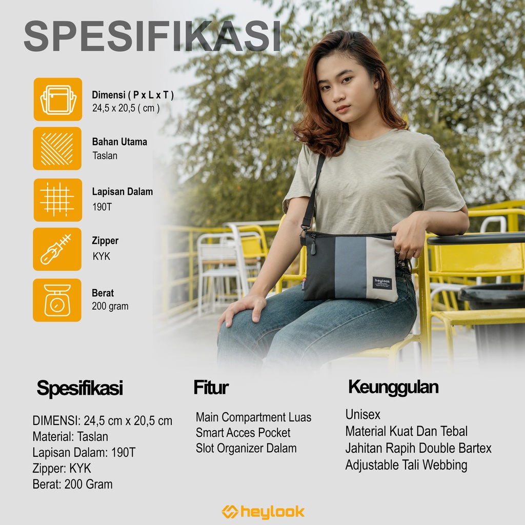 Tas Selempang Pria Wanita Original Distro Branded Terbaru Tas Sling Bag Colorfull Kekinian Tas Bahu Samping Tas Tangan Pouch Bag Multifungsi