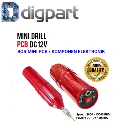 Bor Mini Drill PCB 12v DC Alat Pembuat Lobang - Bor