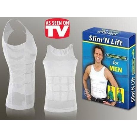 [COD] KAOS DALAM KUTANG SINGLET KORSET PRIA Melangsingkan dan Meratakan Perut Buncit - Slim N Lift