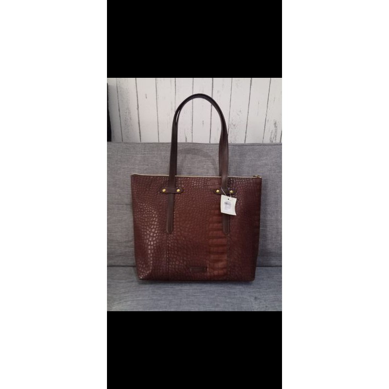 TAS WANITA FELICITY CROCO BROWN