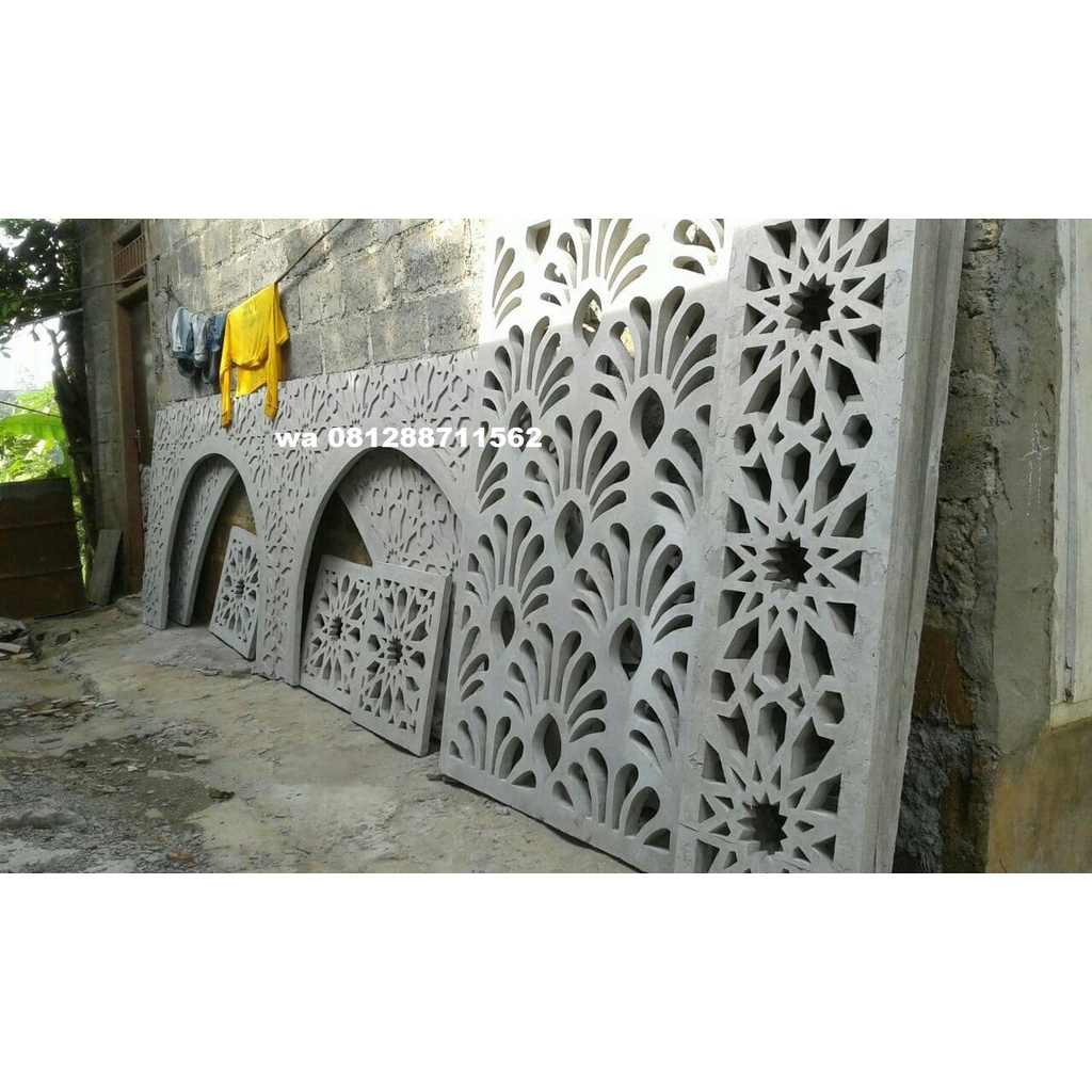 WA O8I8O7O632I4 GRC Krawangan Motif Kipas   WA O8I8O7O632I4