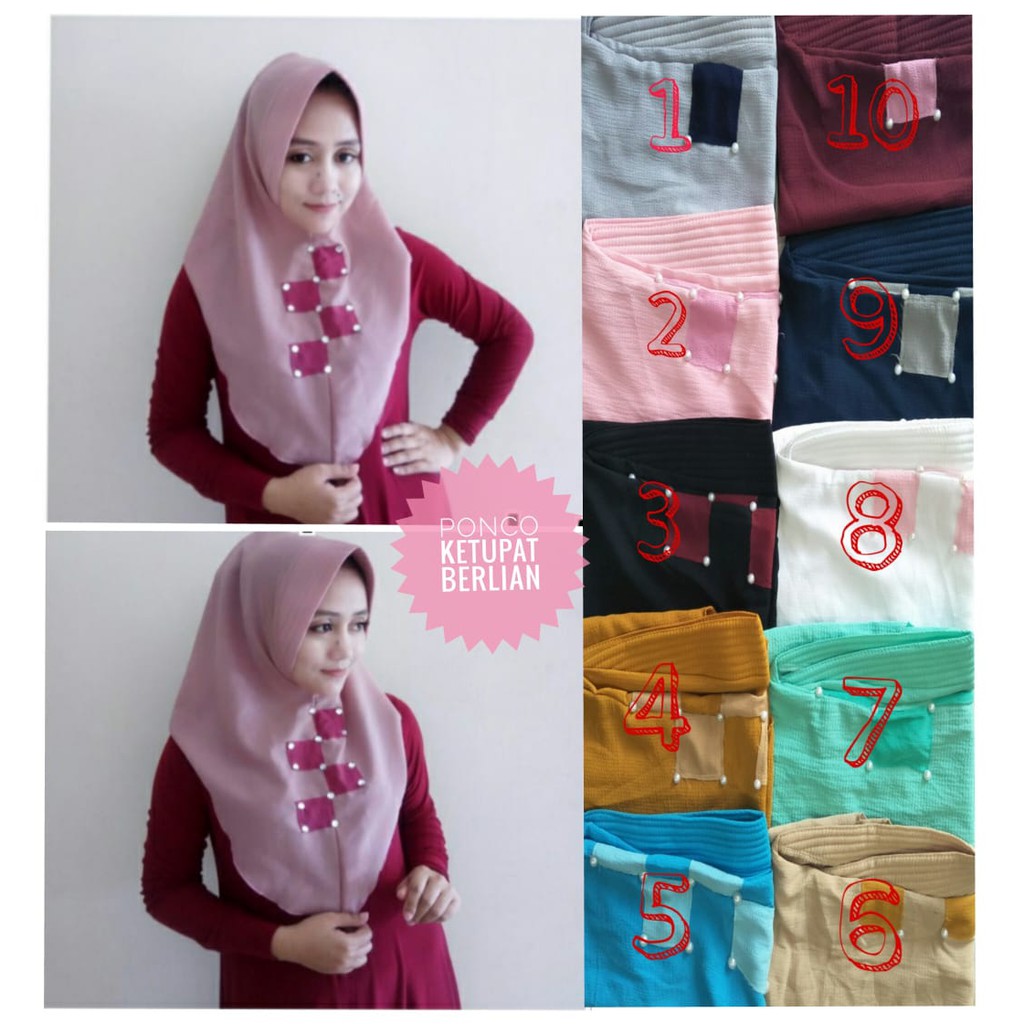 Hijab Instan Ponco Ketupat