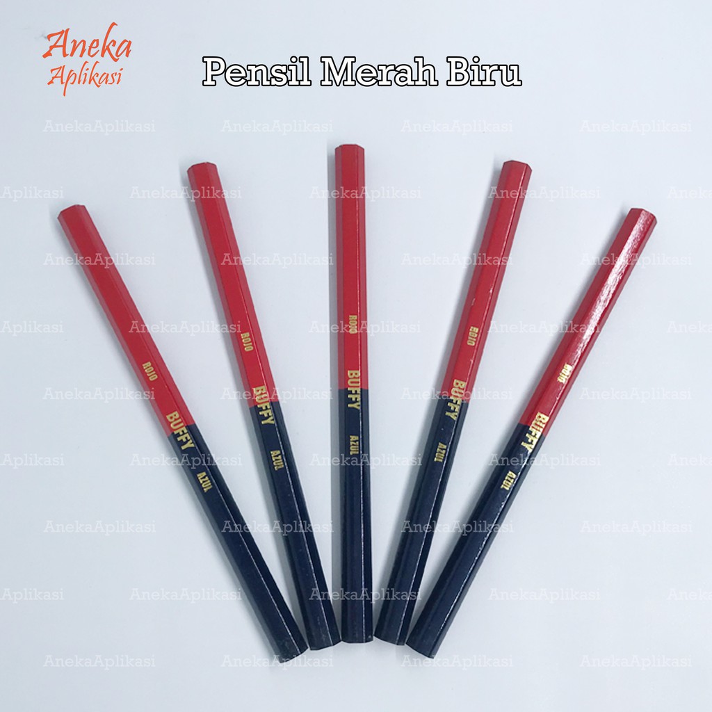 

PENSIL MERAH BIRU BESAR / PENSIL POLA MERAH BIRU BESAR