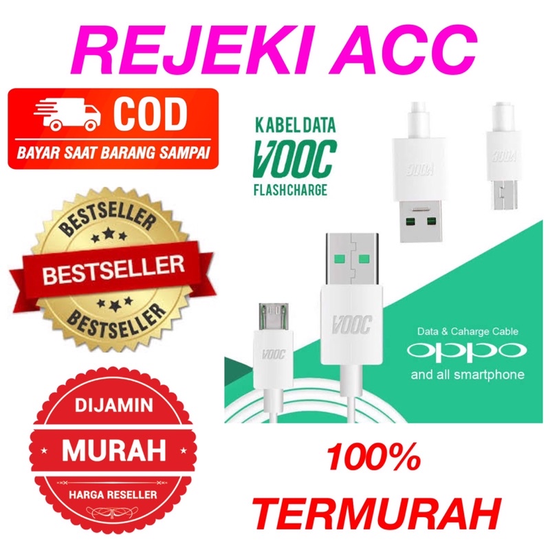 Kabel Cable Data Micro USB Oppo VOOC 4A F1 F3 F5 F7 F9 A39 A71 A83