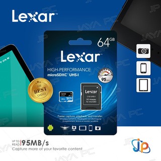 Lexar High Performance 633X MicroSDXC A1 64GB - Micro SD + Adapter