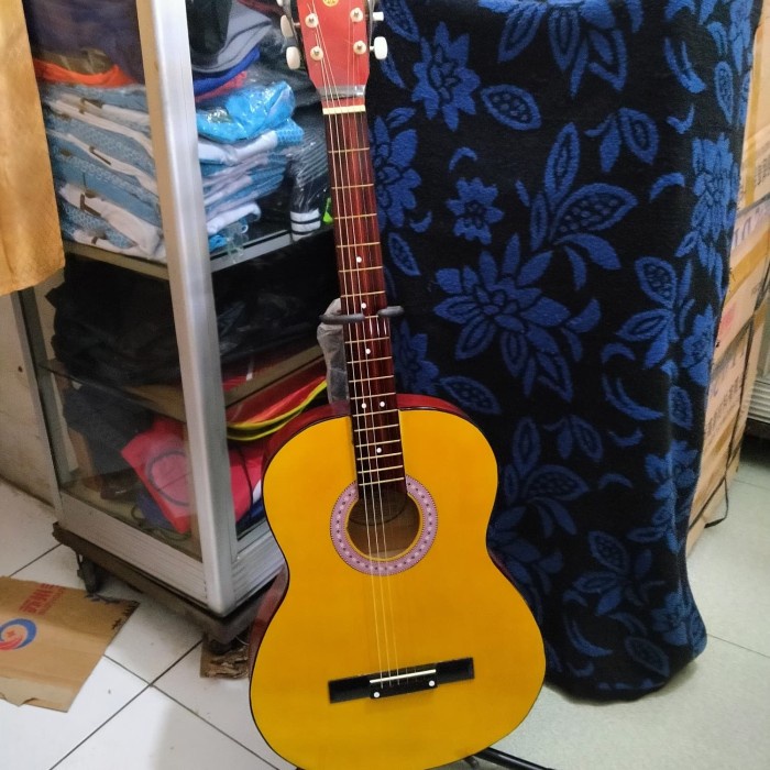 TERBARU gitar pemula YAMAHA FG 225 SRTING - Kuning