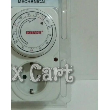 ✭ Stop Kontak / Count Down Timer Analog Kitani 3 Jam (180 Menit) ♢