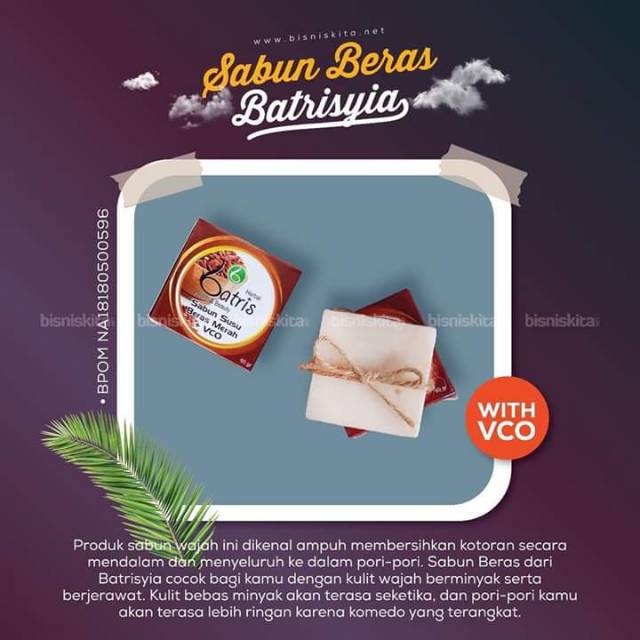 

Sabun wajah beras merah with VCO