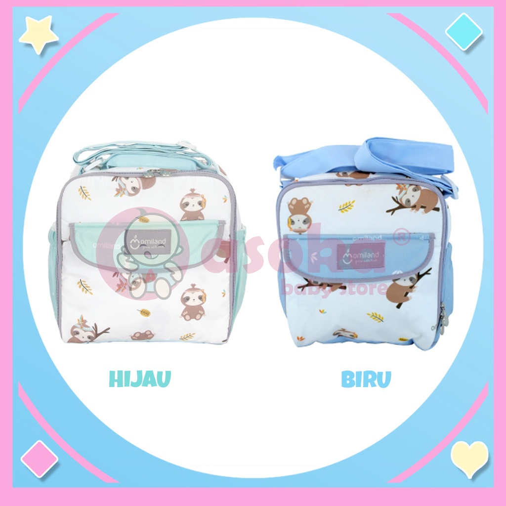 Omiland Tas Bayi Kecil Saku Print Sloth Series OB28151 / OB28152 ASOKA