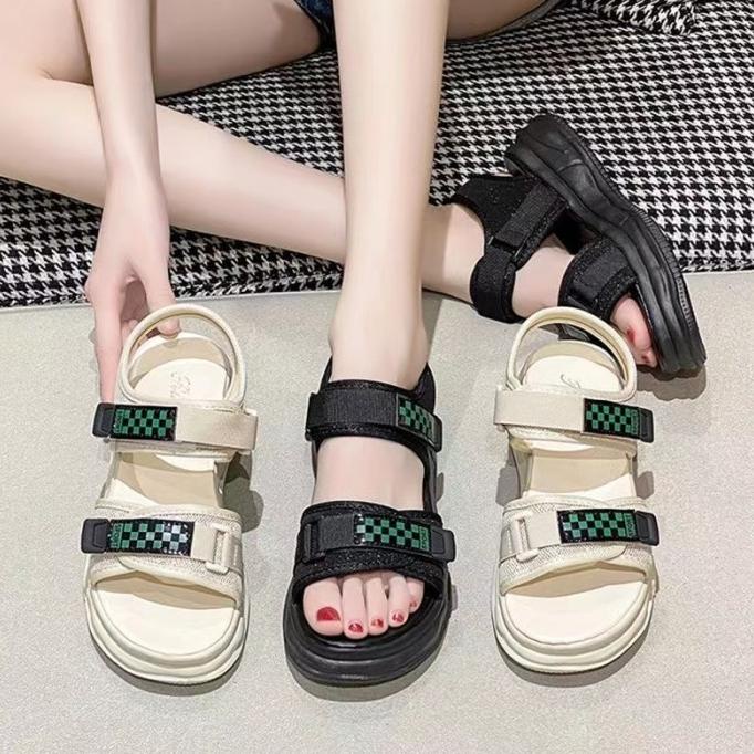 YW192 SANDAL MOTIF KELUARAN TERBARU WANITA MODIS QUALITY IMPORT FH5646FG4D