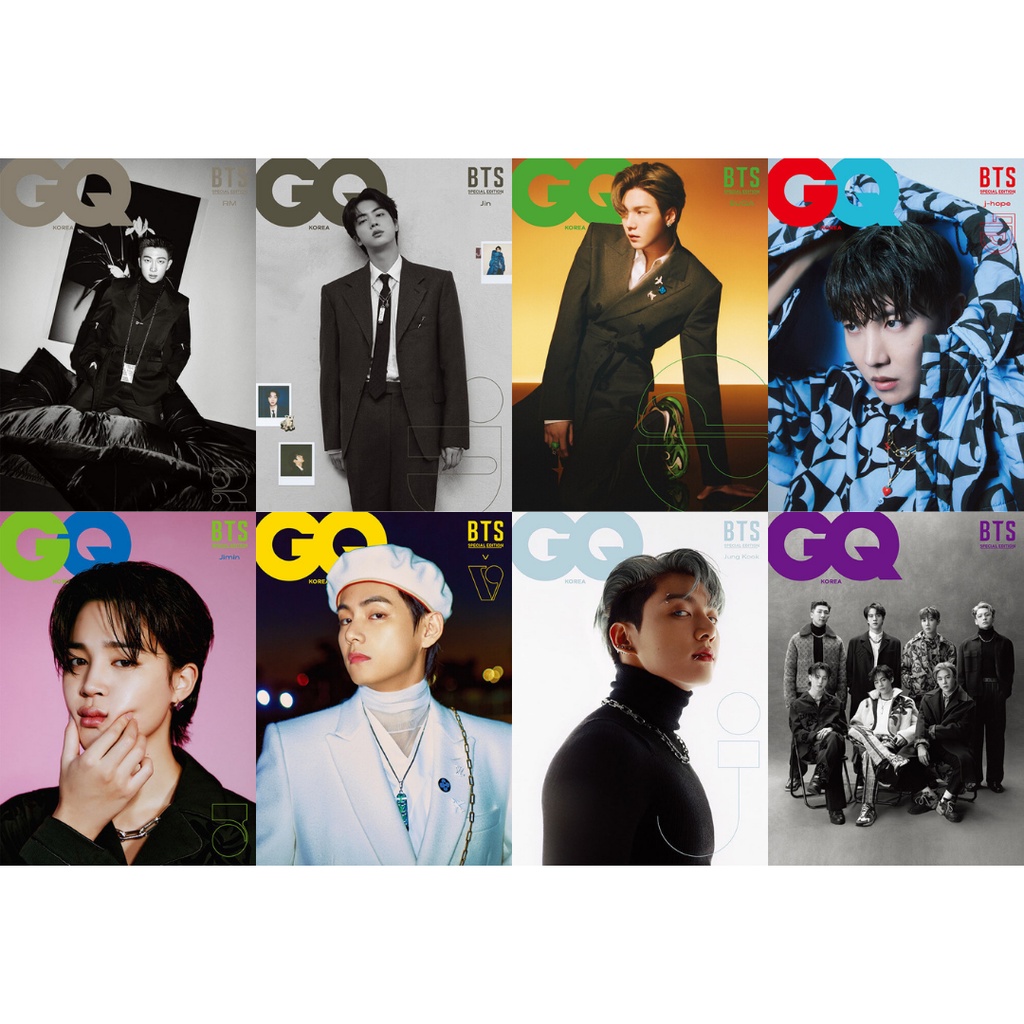 [READY STOCK] BTS: GQ KOREA MAGAZINE - RM/JIN/SUGA/J-HOPE/JIMIN/TAEHYUNG (V)/JUNGKOOK (JK)/GROUP