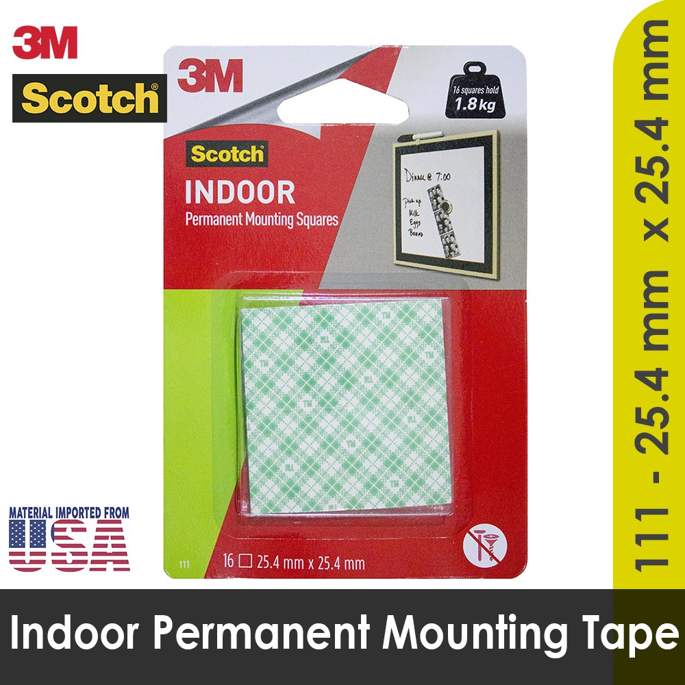 Indoor Permanent Mounting Double Tape 3M 25 4 cm Scotch 