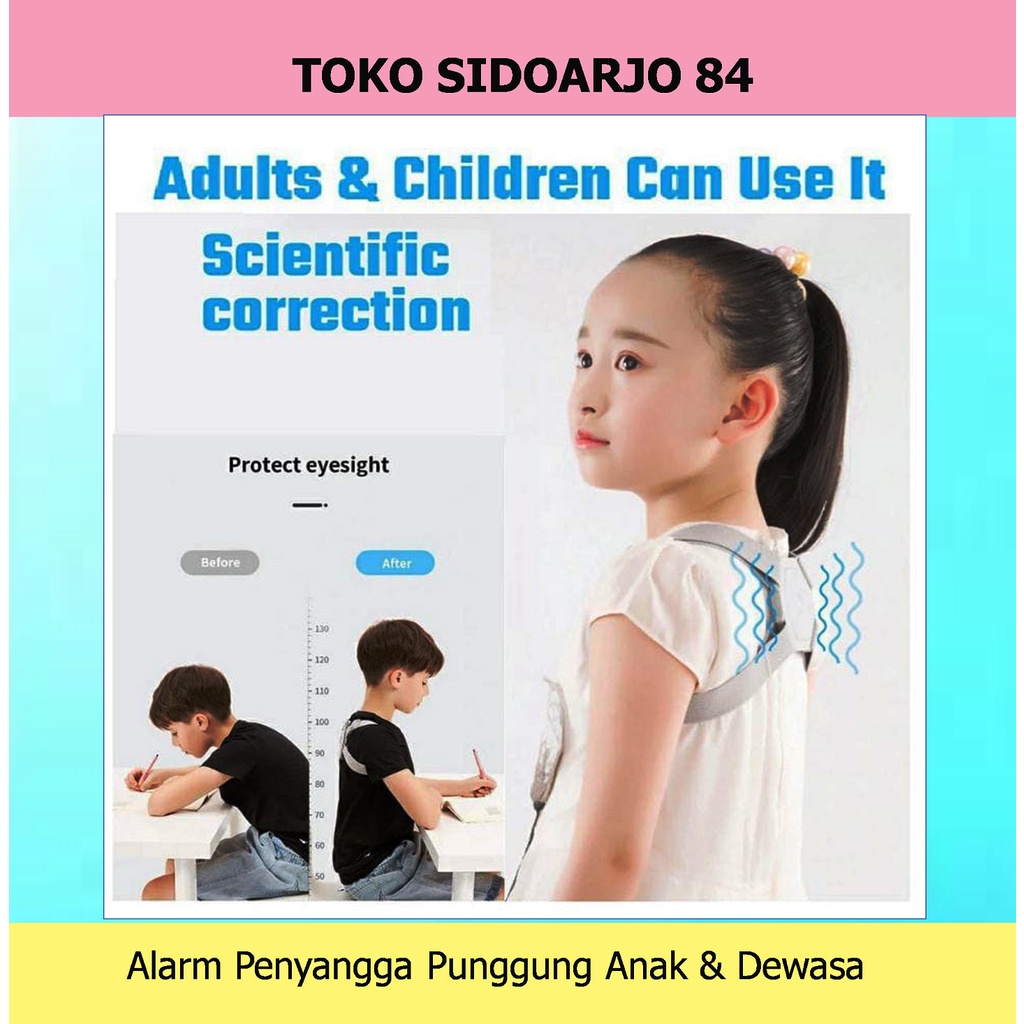 Alarm Penyangga Punggung Anak dan Dewasa Intelligent Posture Reminder Alat Pengingat Posture Cerdas Pintar Scientific Correction Smart Back Posture Corrector Alat Therapy Punggung Alarm Punggung Anti Bungkuk Alat Penegak Postur Tubuh Alat Penegak Tubuh