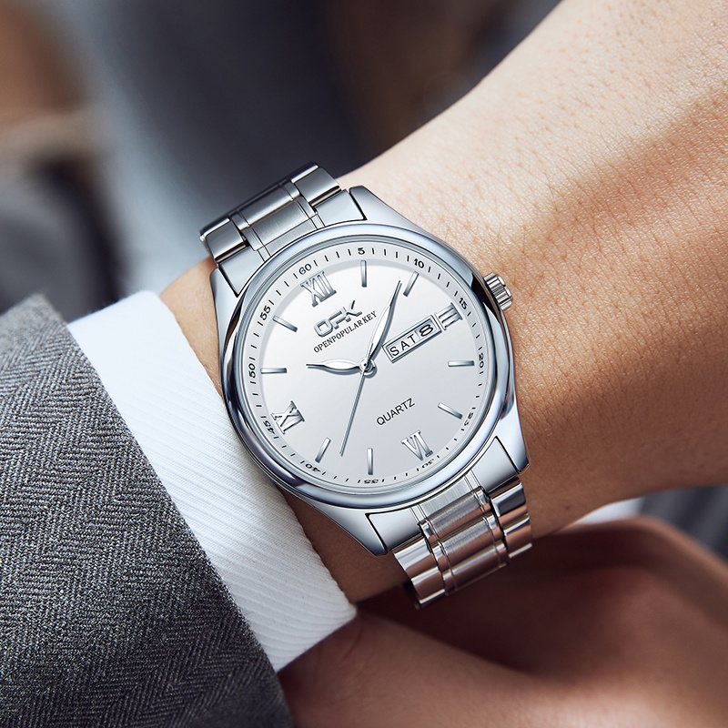 Promo Terbaru Opk Jam Tangan Pria Original Anti Air Cowok Tahan Analog Waterproof Genuine Hitam