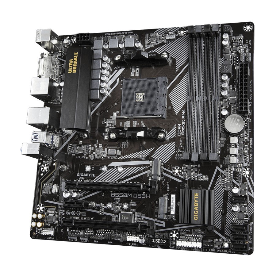 Gigabyte B550M DS3H AMD Ryzen AM4 B550 Micro ATX Motherboard