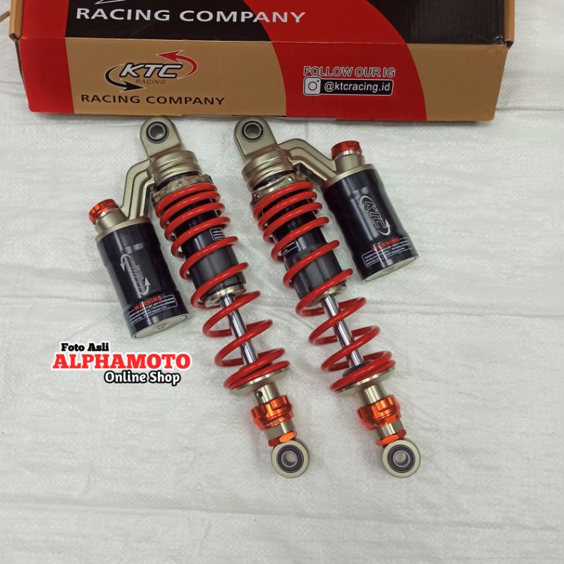 shock original ktc extreme shockbreaker belakang 320 340 rxking tiger cb w175 jupiter z vega f1zr-MERAH