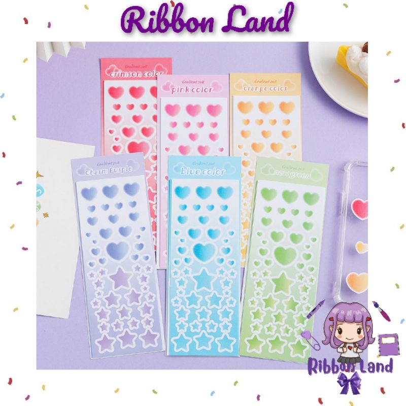 

Stiker Dekorasi Bentuk Love Circle Star (2 lembar)