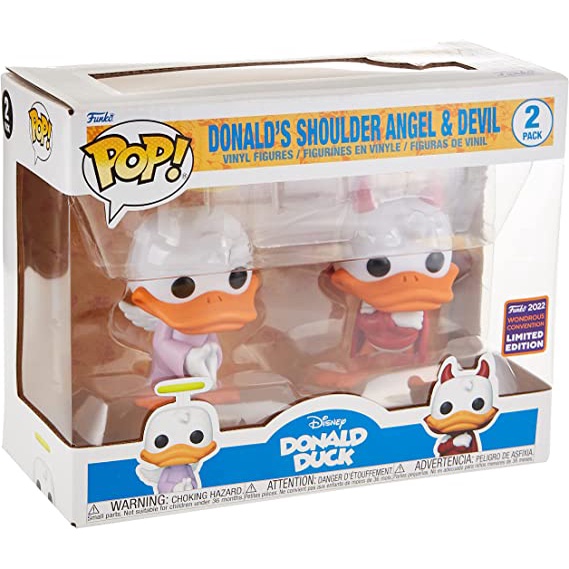 Funko Pop  Disney - Donald's Shoulder Angel & Devil WONDROUS