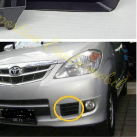 ➭ Tutup Lubang bumper depan kisi kisi bawah Avanza Xenia VVT-i 2008-2010 tutup bumper sebelah foglam