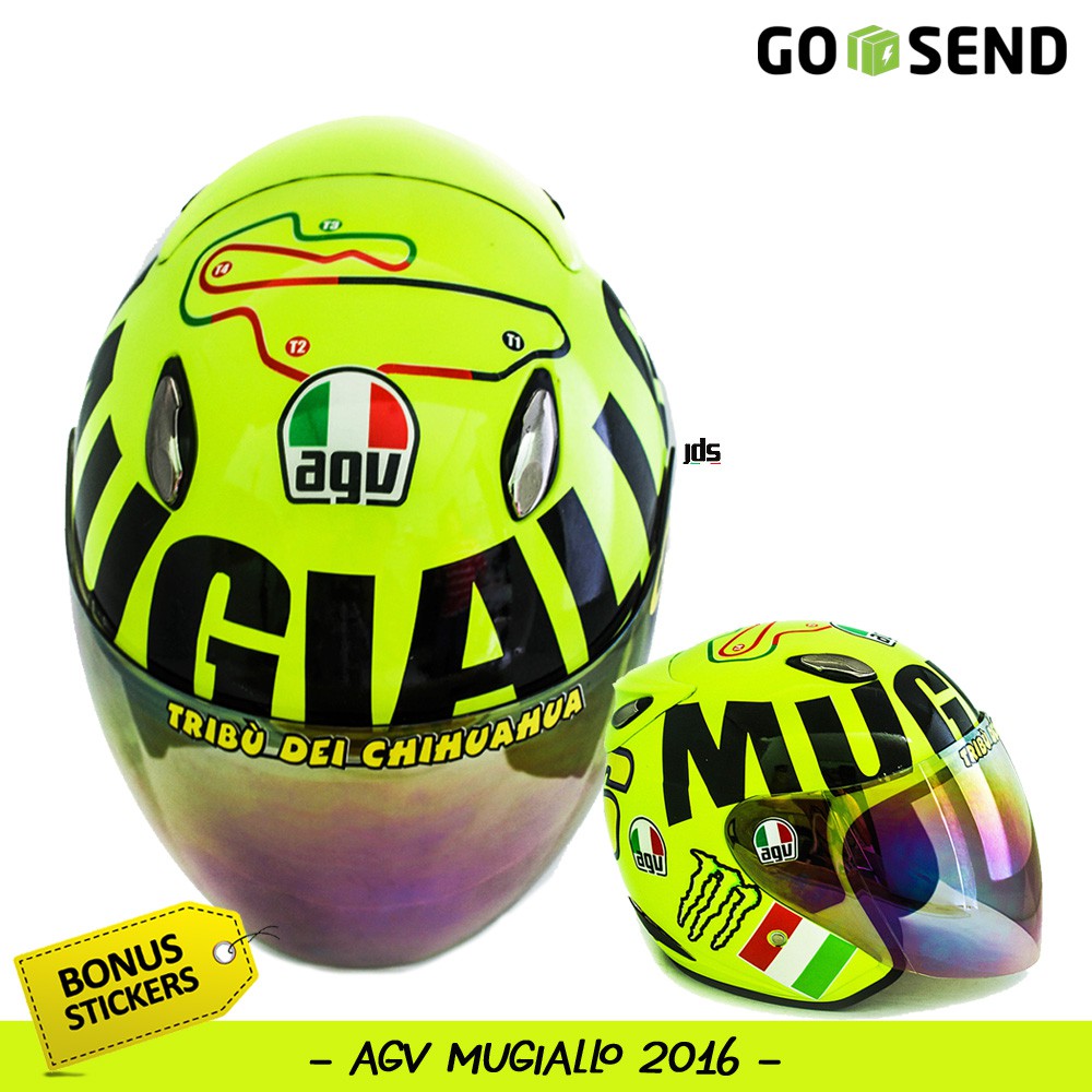 Helm Replika MotoGP AGV Mugiallo VR46 Helm Rossi