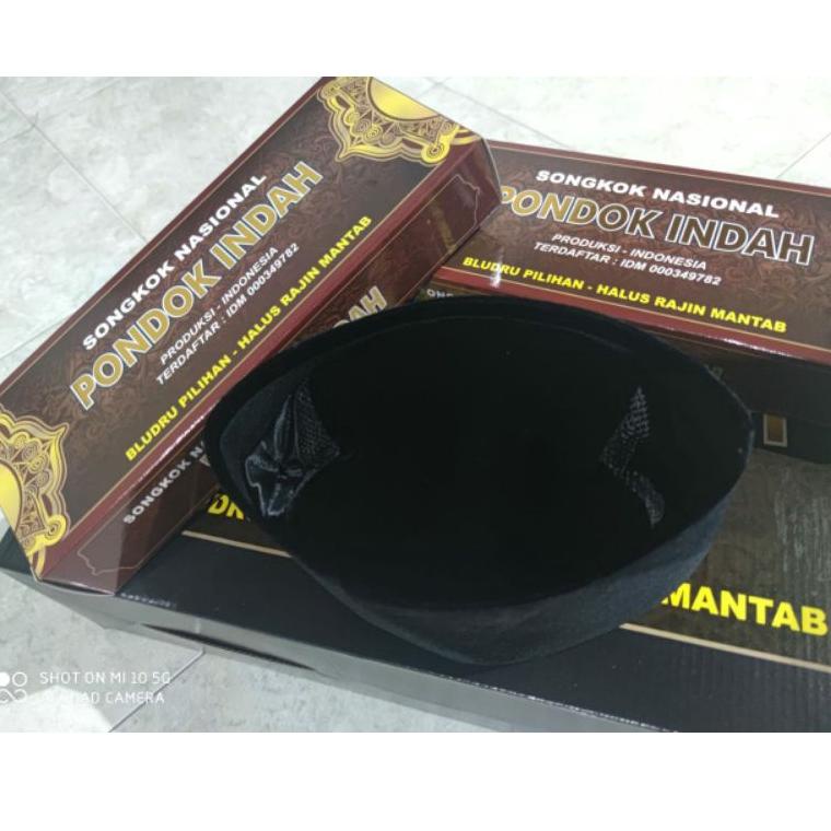 KIRIM HARI INI Peci Songkok AC Exclusive Hitam Polos Pondok Indah (ART. 5786)