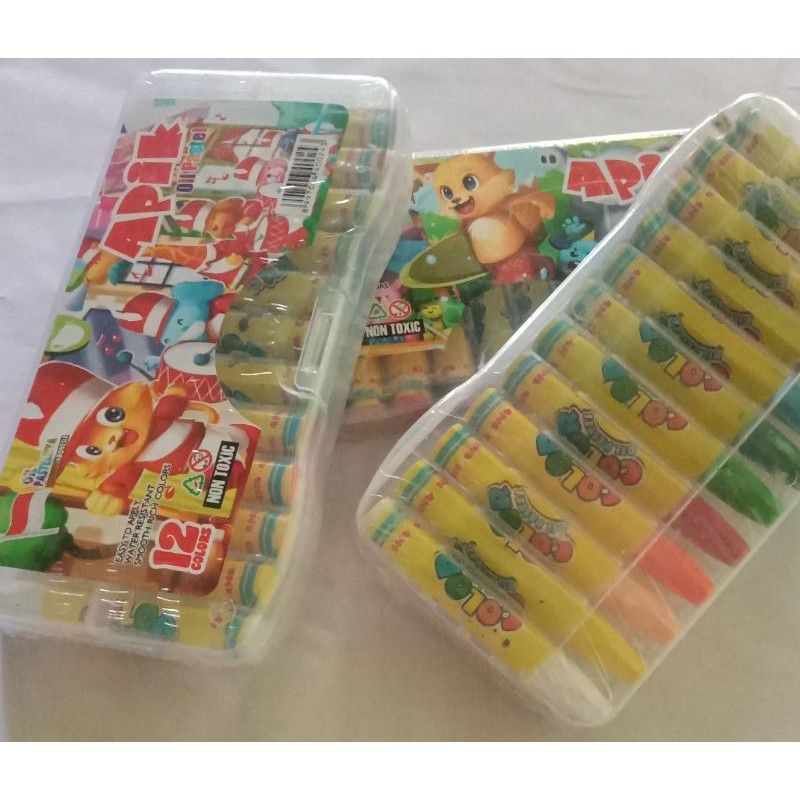 OIL PASTEL KRAYON MINYAK JOYKO TiTi OP-12S 12 Warna Colors / CRAYON APIK NON TOXIC MURAH-8