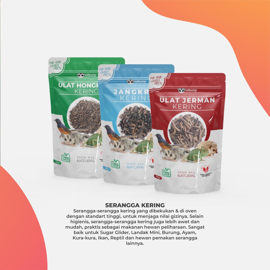 ADEWAP GLIDER Paket Hemat 3 Serangga Nutrisi Protein Sugar Glider