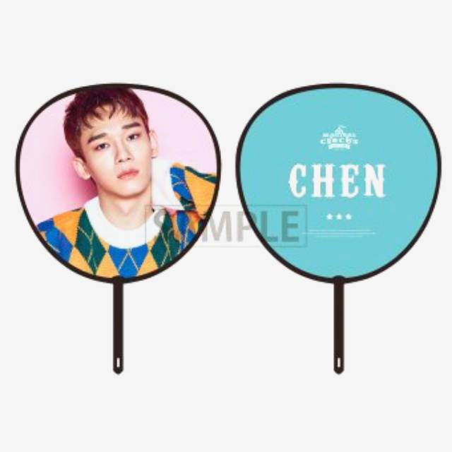 (Ready) exo cbx official magical circus tour uchiwa / fan - chen version