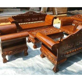 Kursi Tamu Kayu Jati Model Ukir Madura Kaki Macan Tebal Kursi Tamu Kayu Jati Model Ukir Madura Kaki Macan Tebal