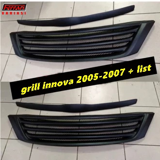 grill mobil toyota innova 2005-2007 list hitam doff Ferrari Variasi
