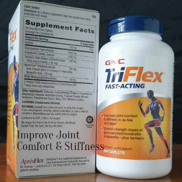 GNC Triflex Fast Acting 240 Kaplet Glukosamin/Kondroitin