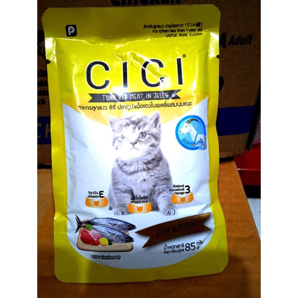 cici sachet goatmilk tuna read met in jely 85gr