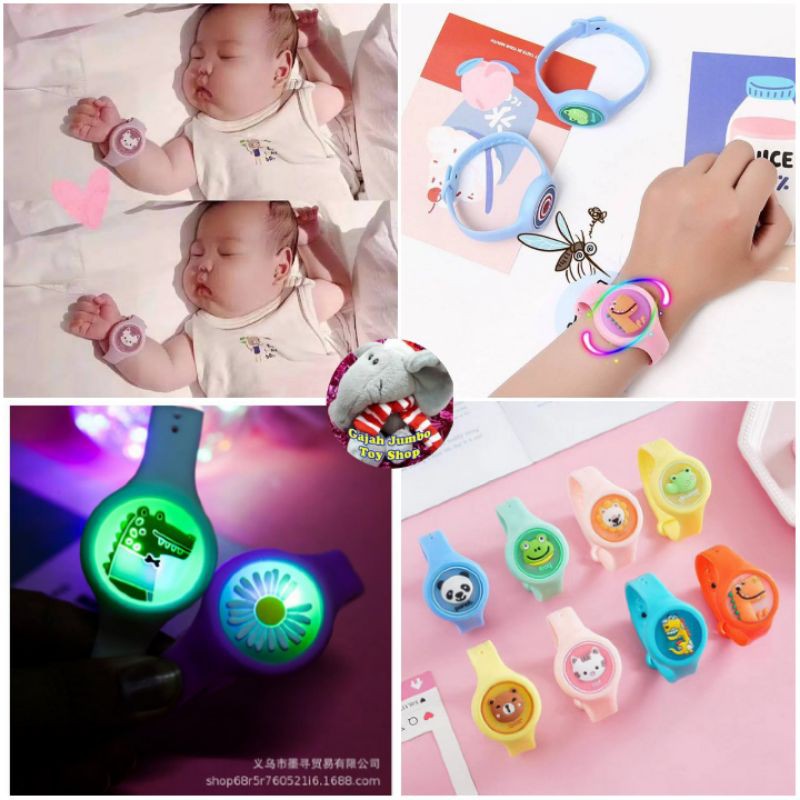 Gelang Anti  Nyamuk  Lampu LED Perlengkapan Bayi Anak Baby 