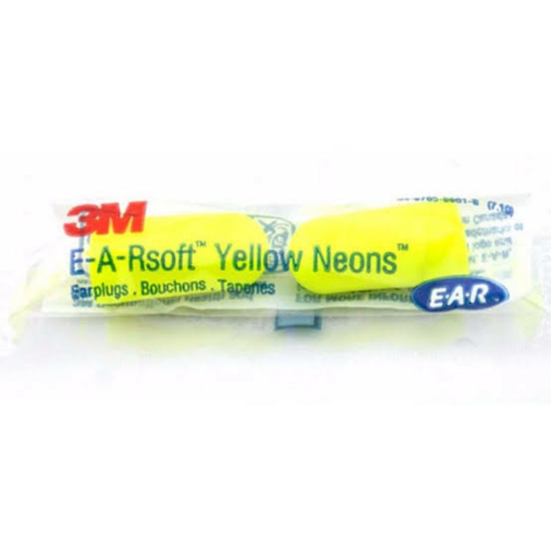 3M EARPLUG YELLOW 312-1250 BOX 200 PAIR