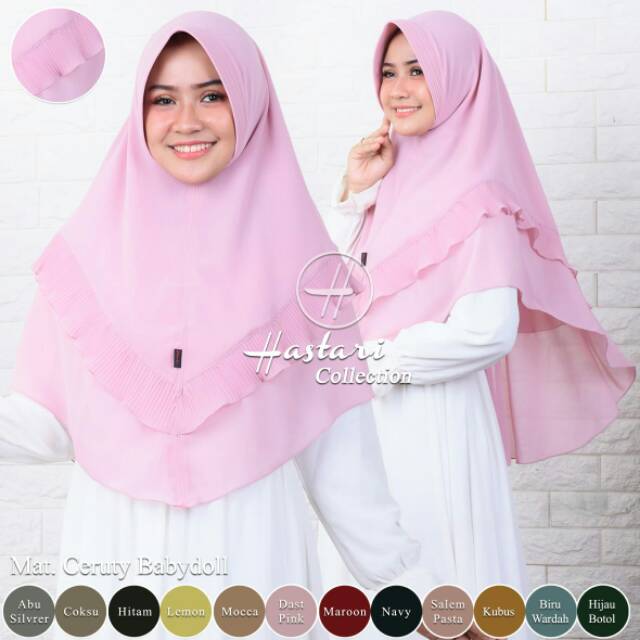 JILBAB Kerudung  KHIMAR SYARI' PLISKET 2 LAYAR RA PS