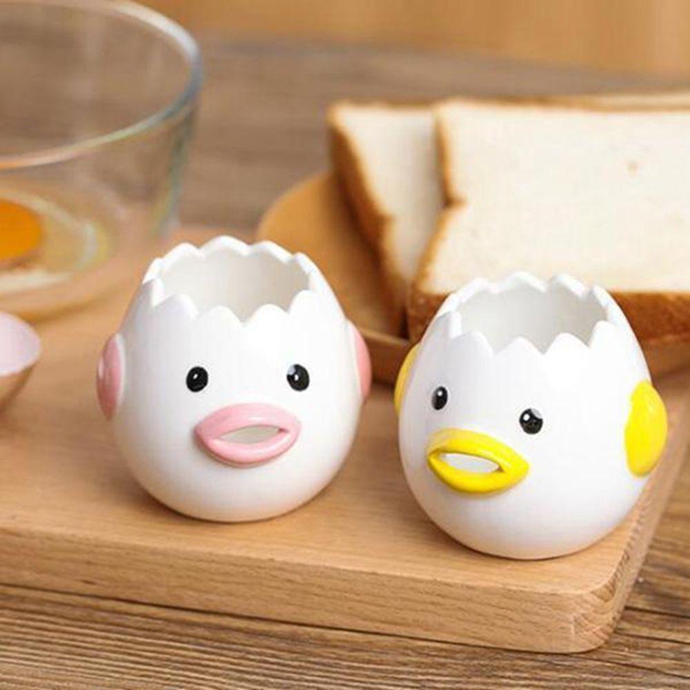 [Elegan] Pemisah Telur Dapur Keramik Kreatif Mini Alat Kue Aksesoris Dapur Food Grade Eggs Divider