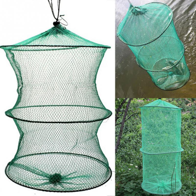 Jaring Pancing Ikan Udang Shrimp Fishing Net Cage Foldable 2 Layers