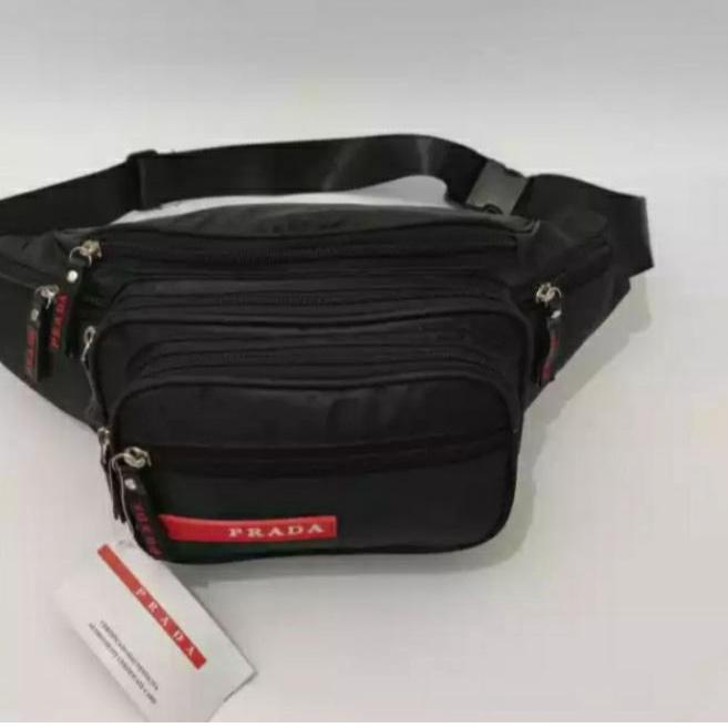 ♬ Tas pinggang prada pria dan wanita 7 Resleting ♣