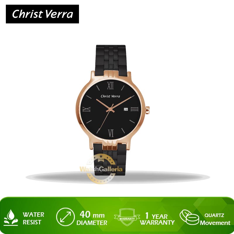 Jam Tangan Christ Verra CV 71106G-18 BLK Original Murah