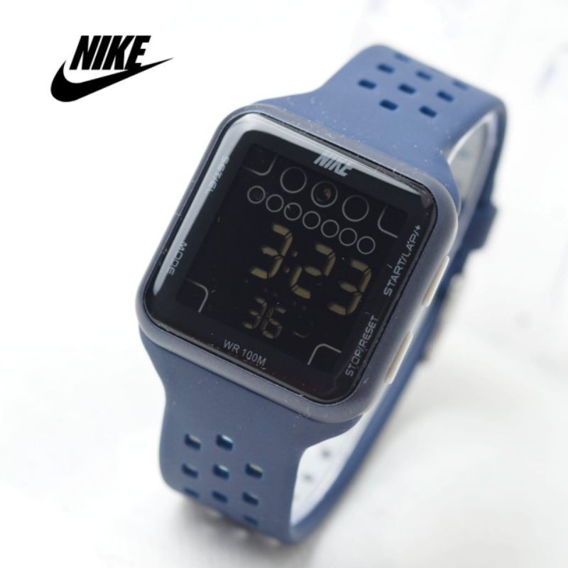 Jam Tangan Wanita/Pria Nike Digital Kotak