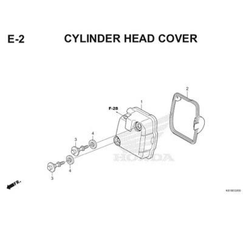 9001A-KWB-920 / 90543MV9670  Rubber Mounting Seal Baut Bolt Tutup Head Cover Revo Abs Blade Vario Beat Honda Original 9001AKWB920