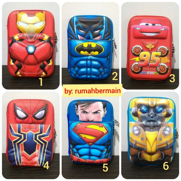 

Tempat Pensil Anak Cowok Karakter Avengers Transformer Hardcase Timbul promo