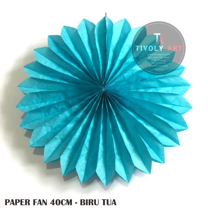 

Paper Fan 40 Cm - BIRU TUA Termurah