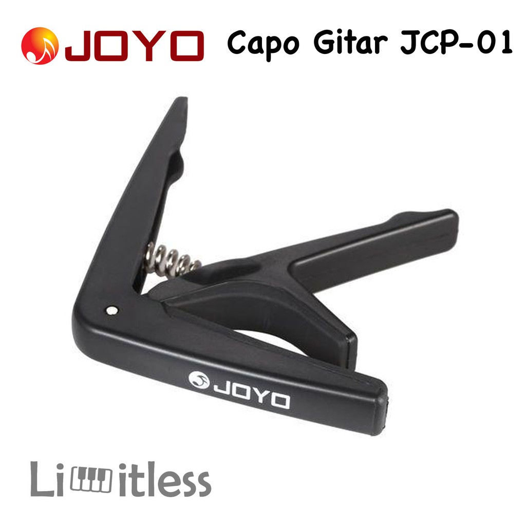 Capo Gitar Akustik Elektrik Joyo JCP-01 Warna Hitam Original