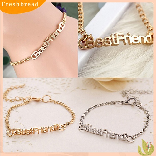 [Fresh] Unisex Fashion Letters Friendship Chain Bracelet Jewelry Gifts for Best Friend